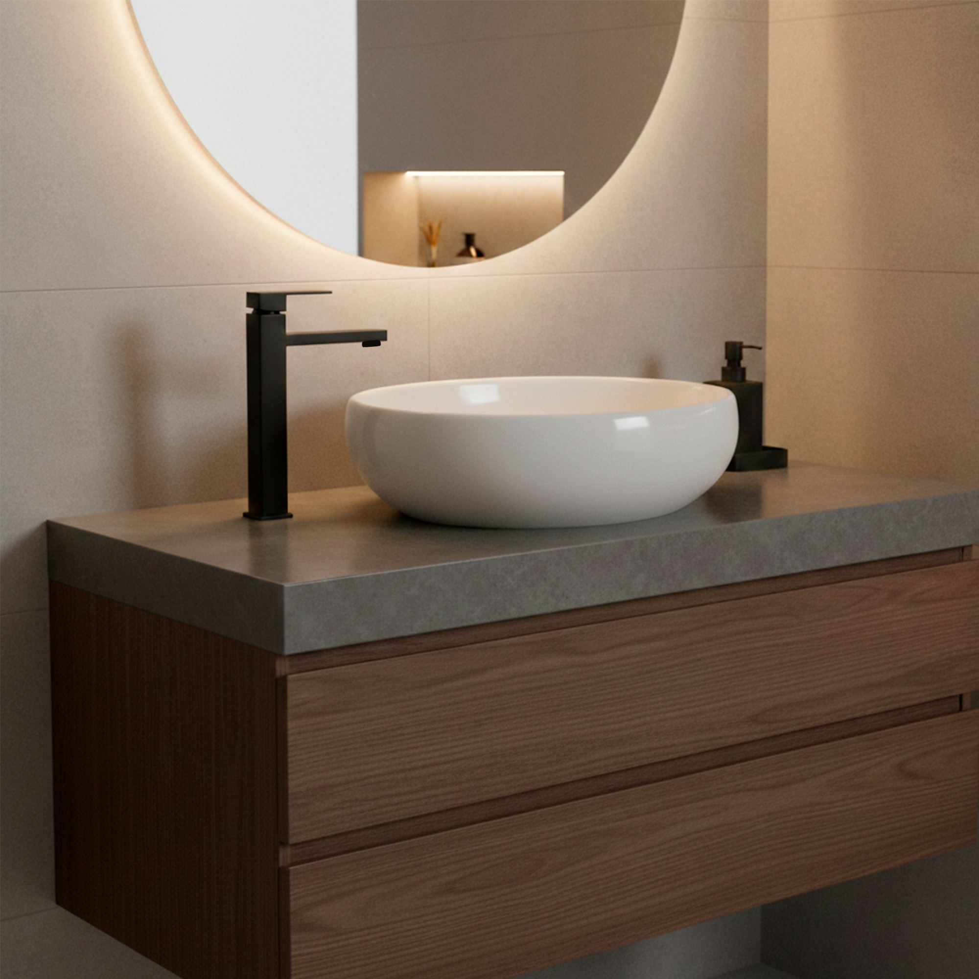 Combo Lavamanos + Grifería Mezclador + Push C1288