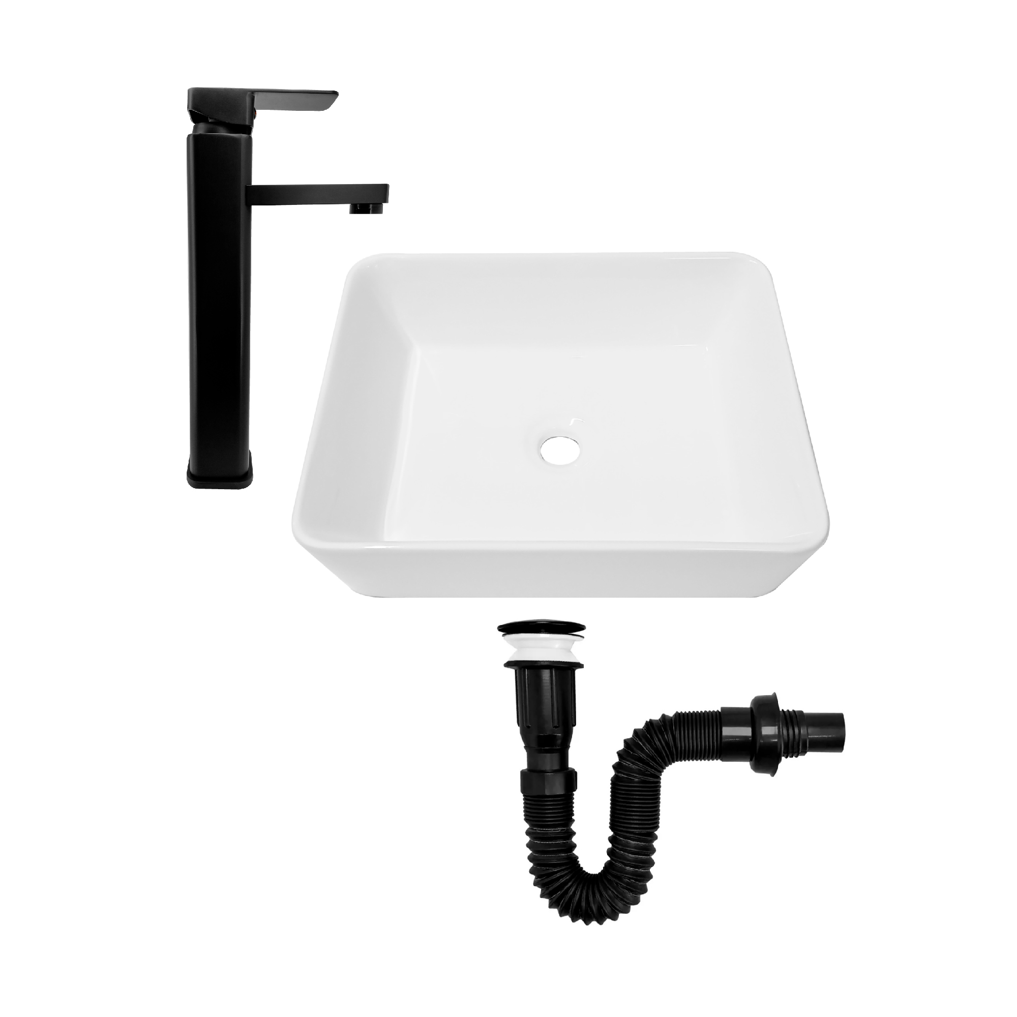 Combo Lavamanos + Grifería Mezclador + Push C1291