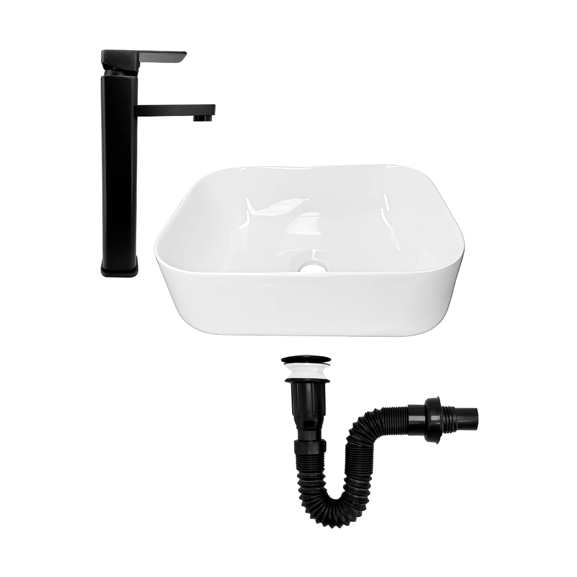 Combo Lavamanos + Grifería Mezclador + Push C1293