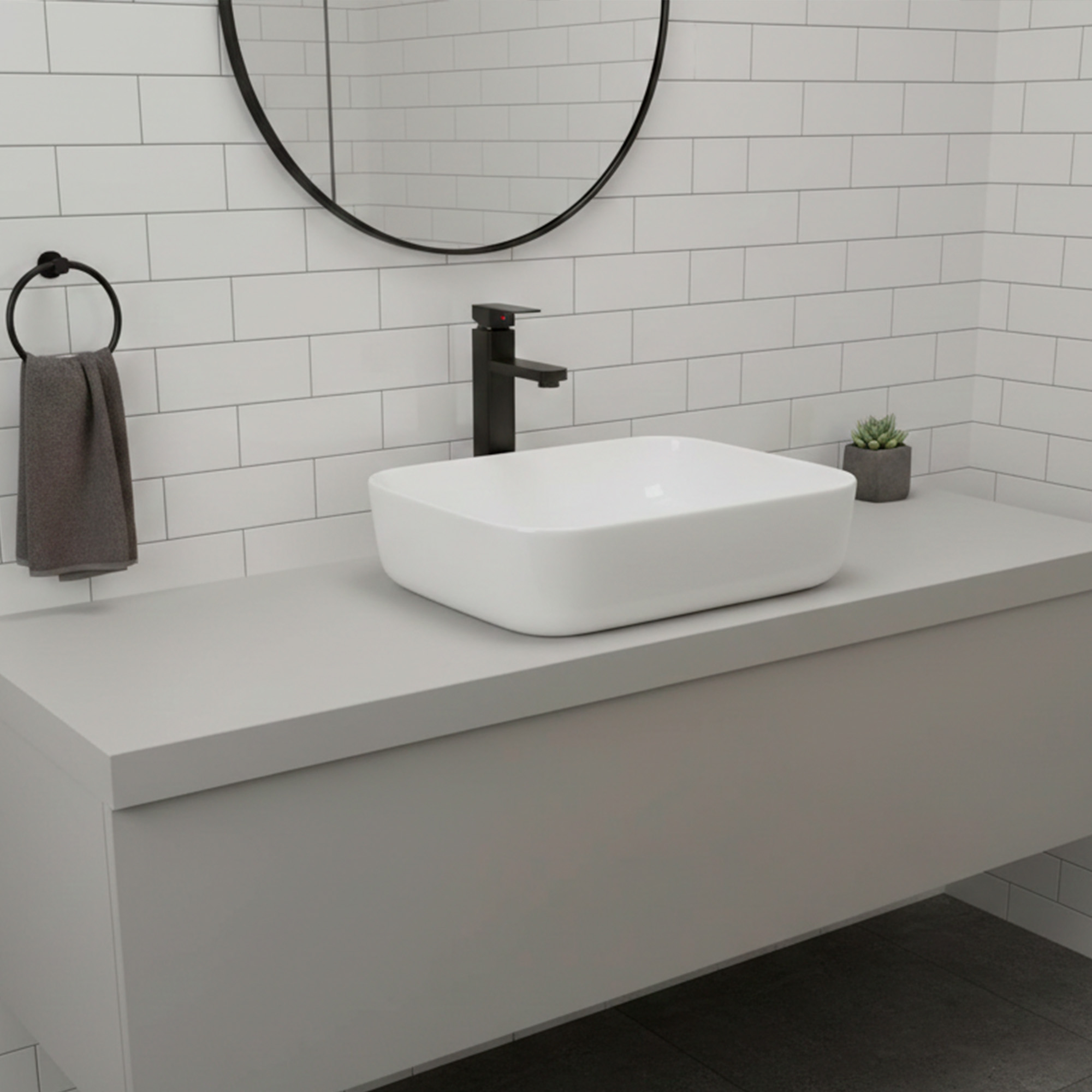 Combo Lavamanos + Grifería Mezclador + Push C1293