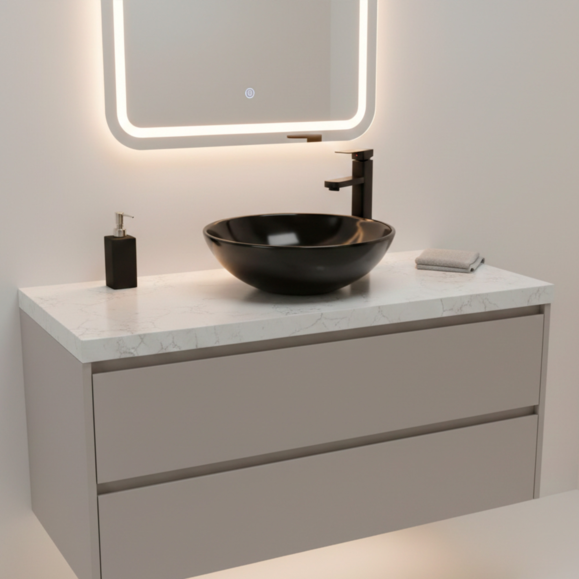 Combo Lavamanos + Grifería Mezclador + Push C1294