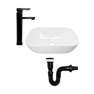 Combo Lavamanos + Grifería Mezclador + Push C1295