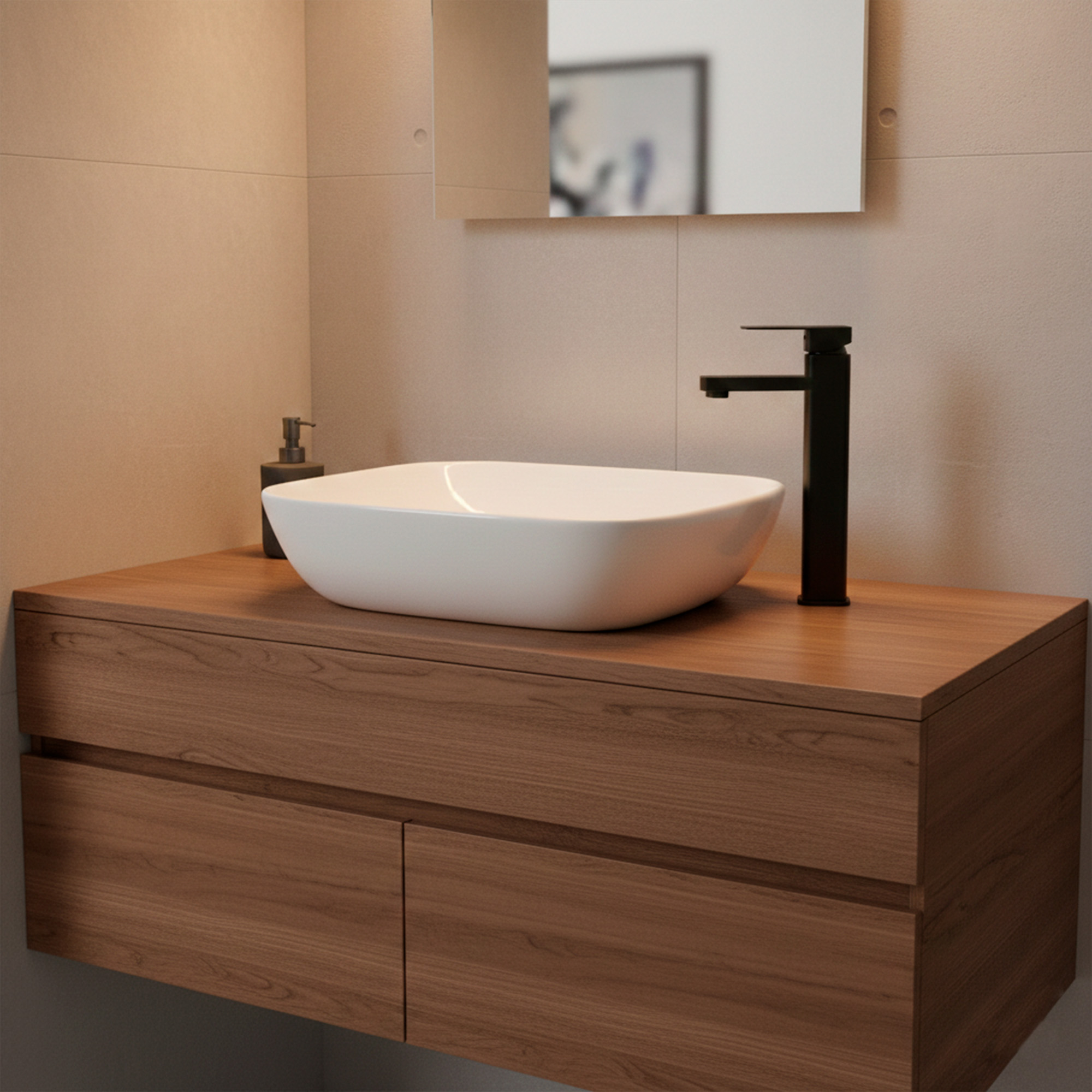 Combo Lavamanos + Grifería Mezclador + Push C1295