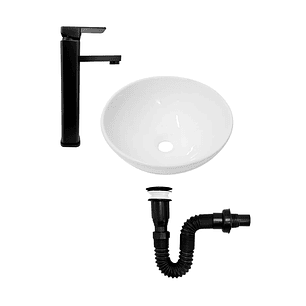 Combo Lavamanos + Grifería Mezclador + Push C1297