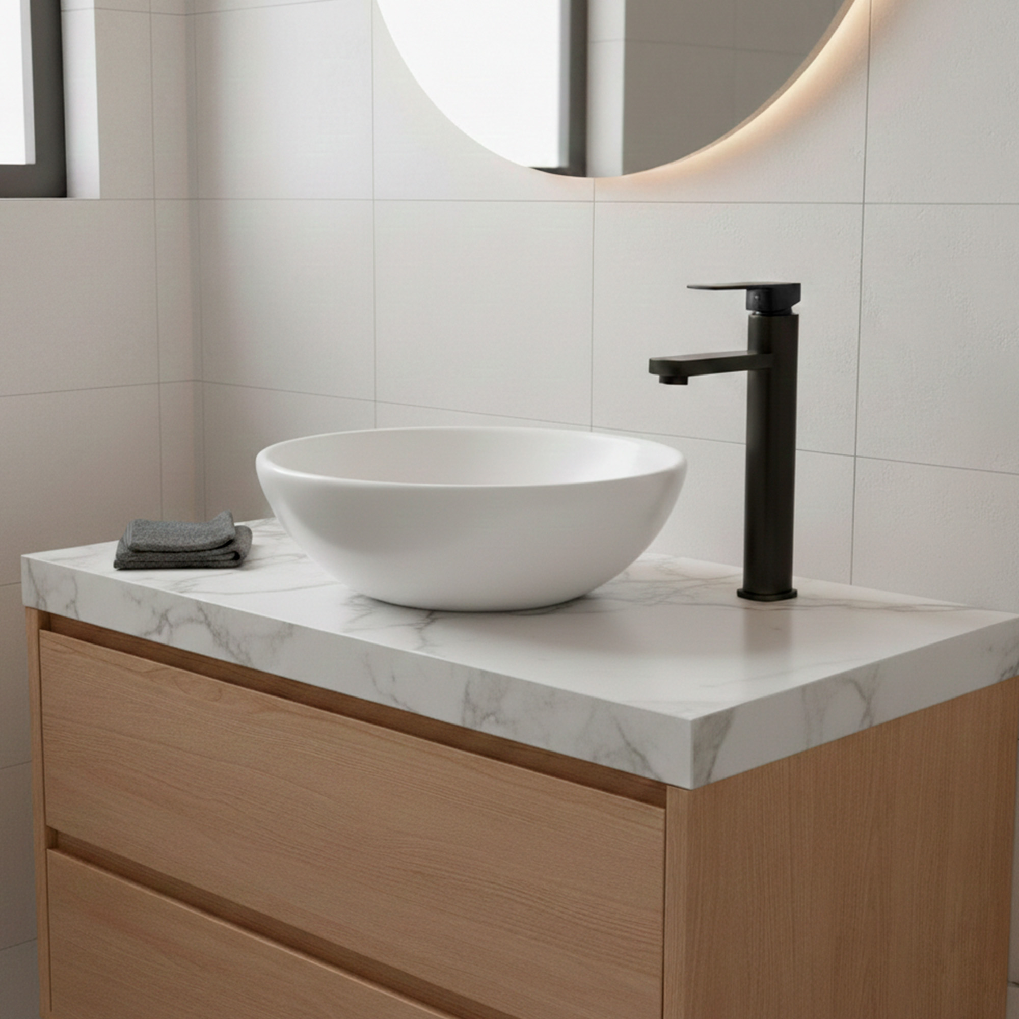 Combo Lavamanos + Grifería Mezclador + Push C1297