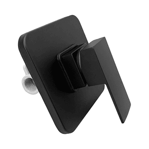 Monomando Mezclador Cuadrado Negro Cuerpo PVC
