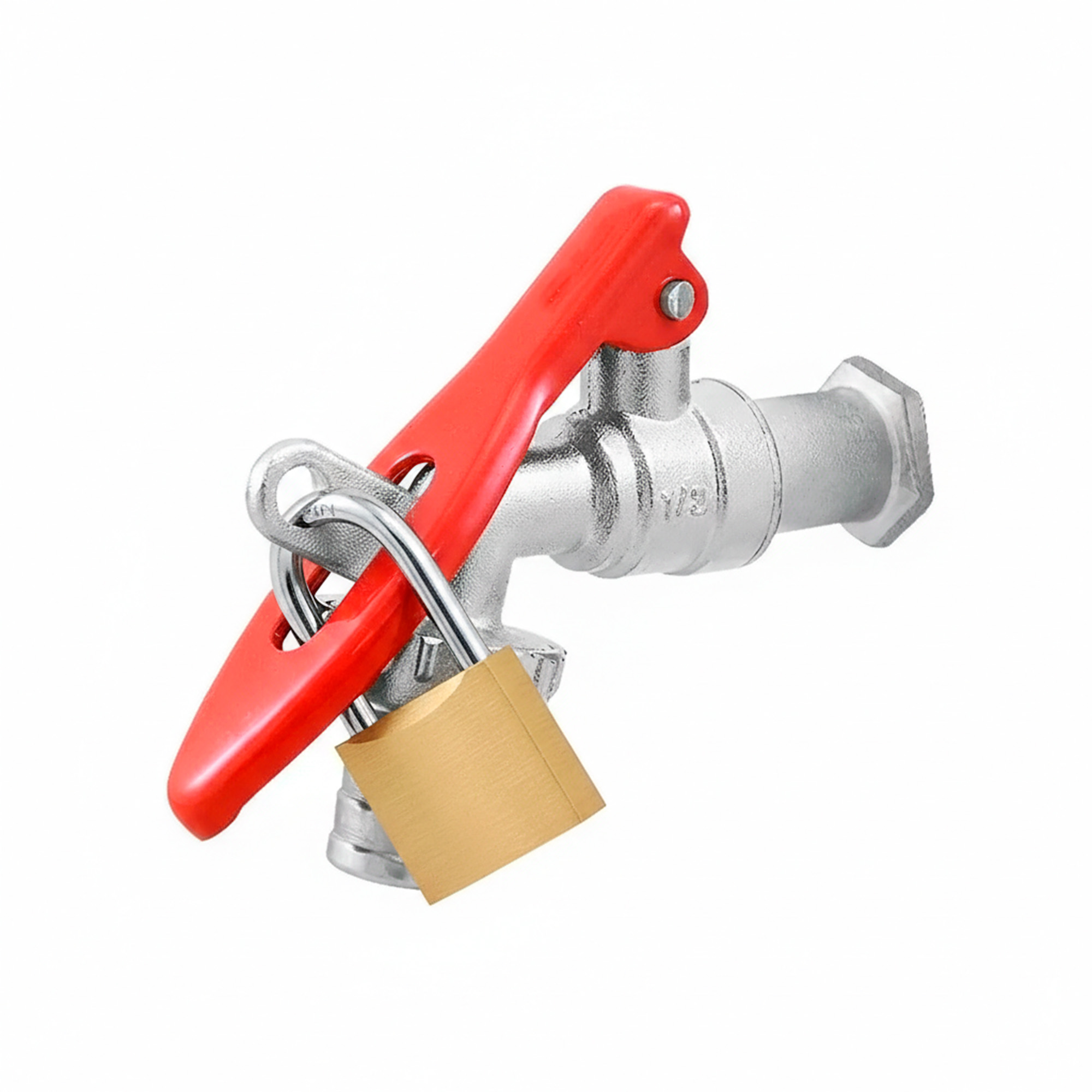 Llave Bola Jardin Lavadero Con Sistema Candado Ccol