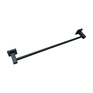 Toallero Barra Cilindrica 60cm Negro Base Cuadrada