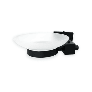 Jabonera Negra Base Cuadrada CCOL-3301