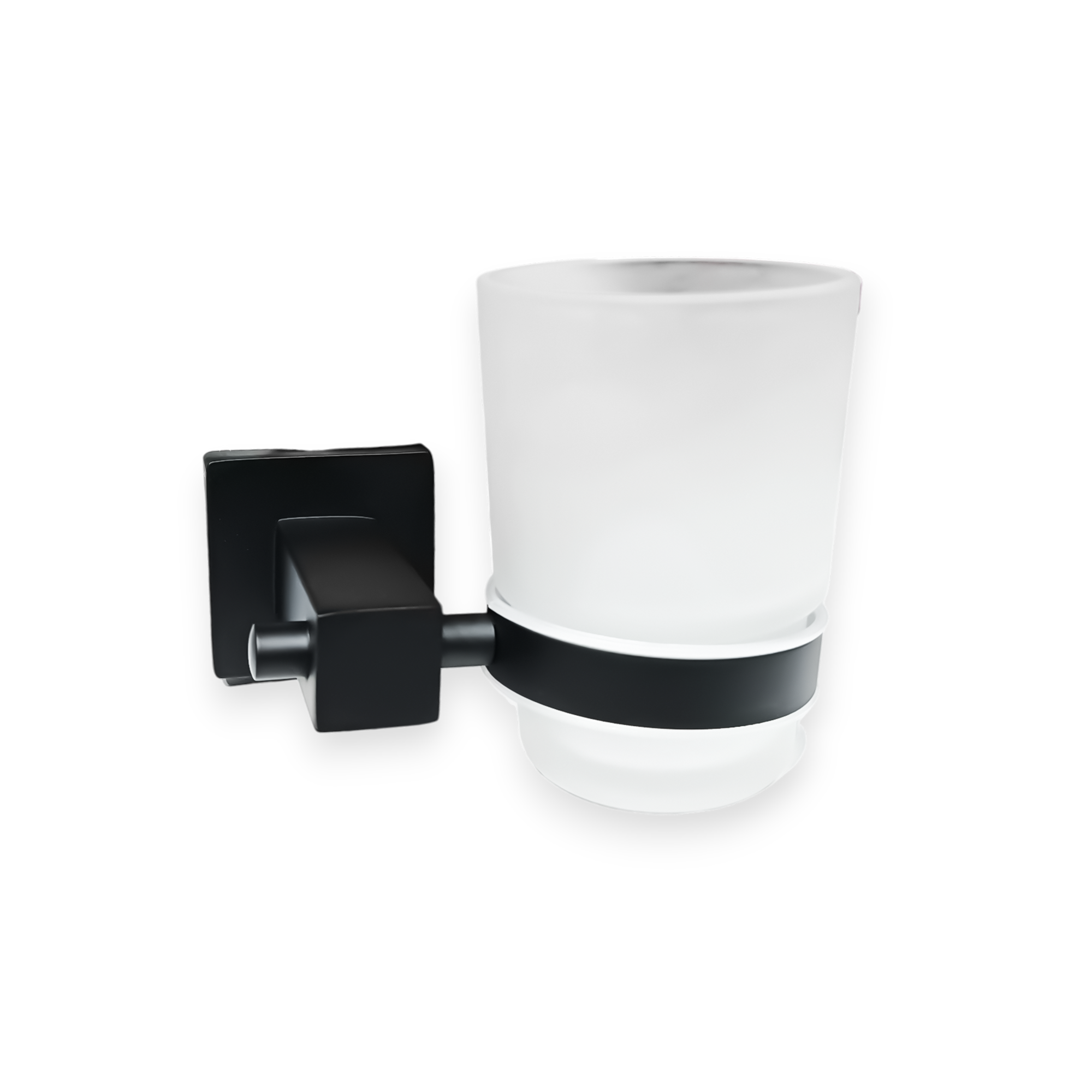 Portacepillos Negro Base Cuadrada CCOL-3303