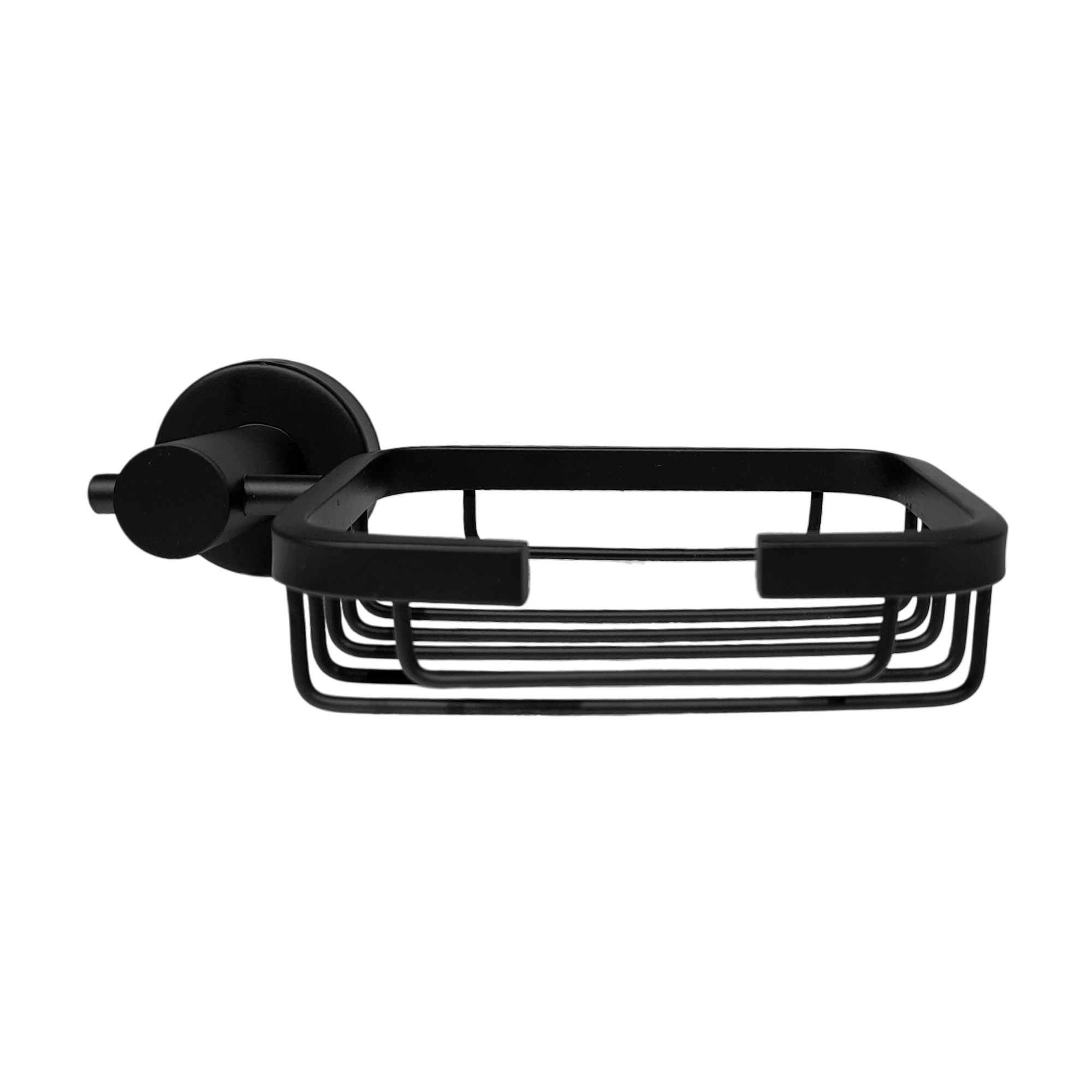 Jabonera Rejilla Base Redonda Negro