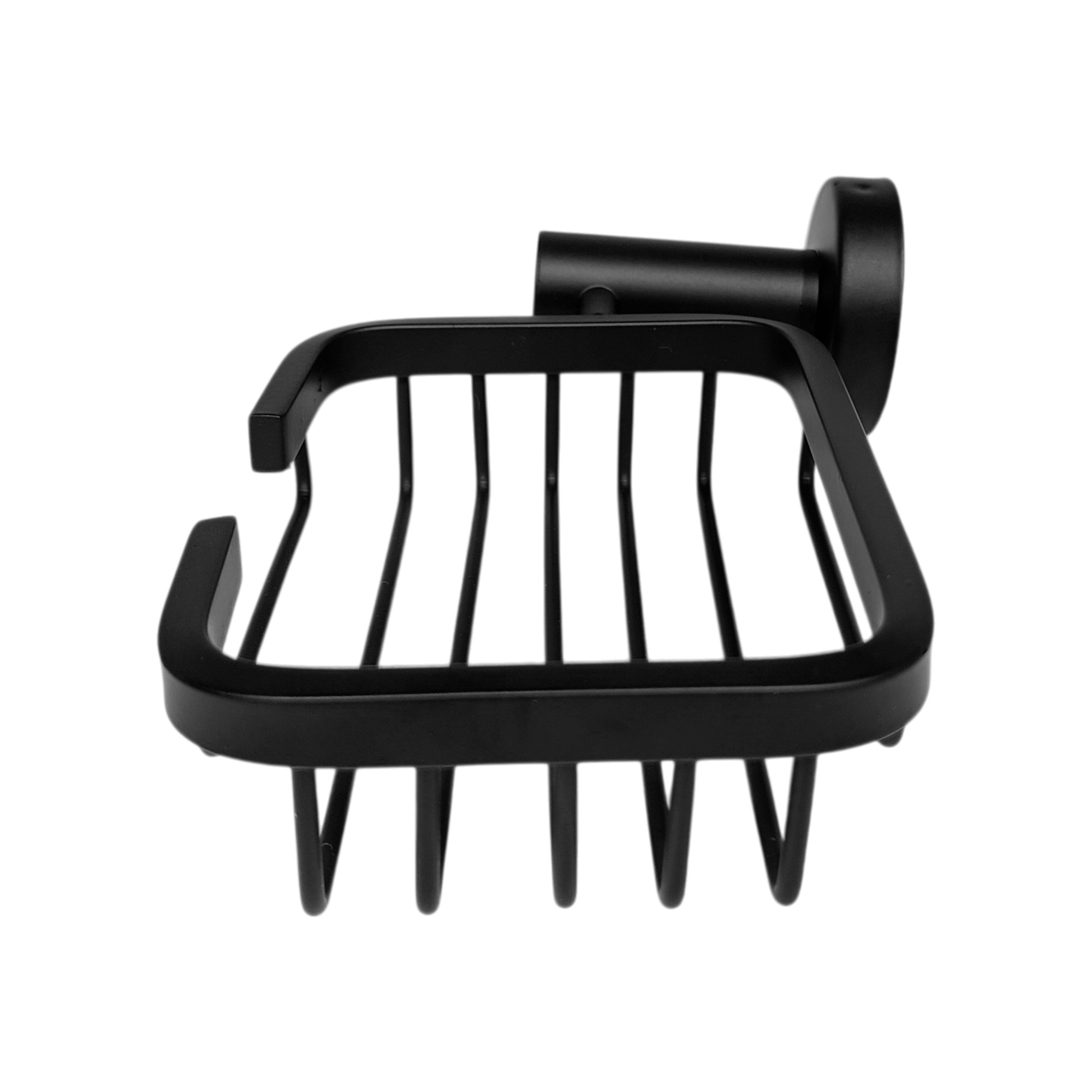 Jabonera Rejilla Base Redonda Negro