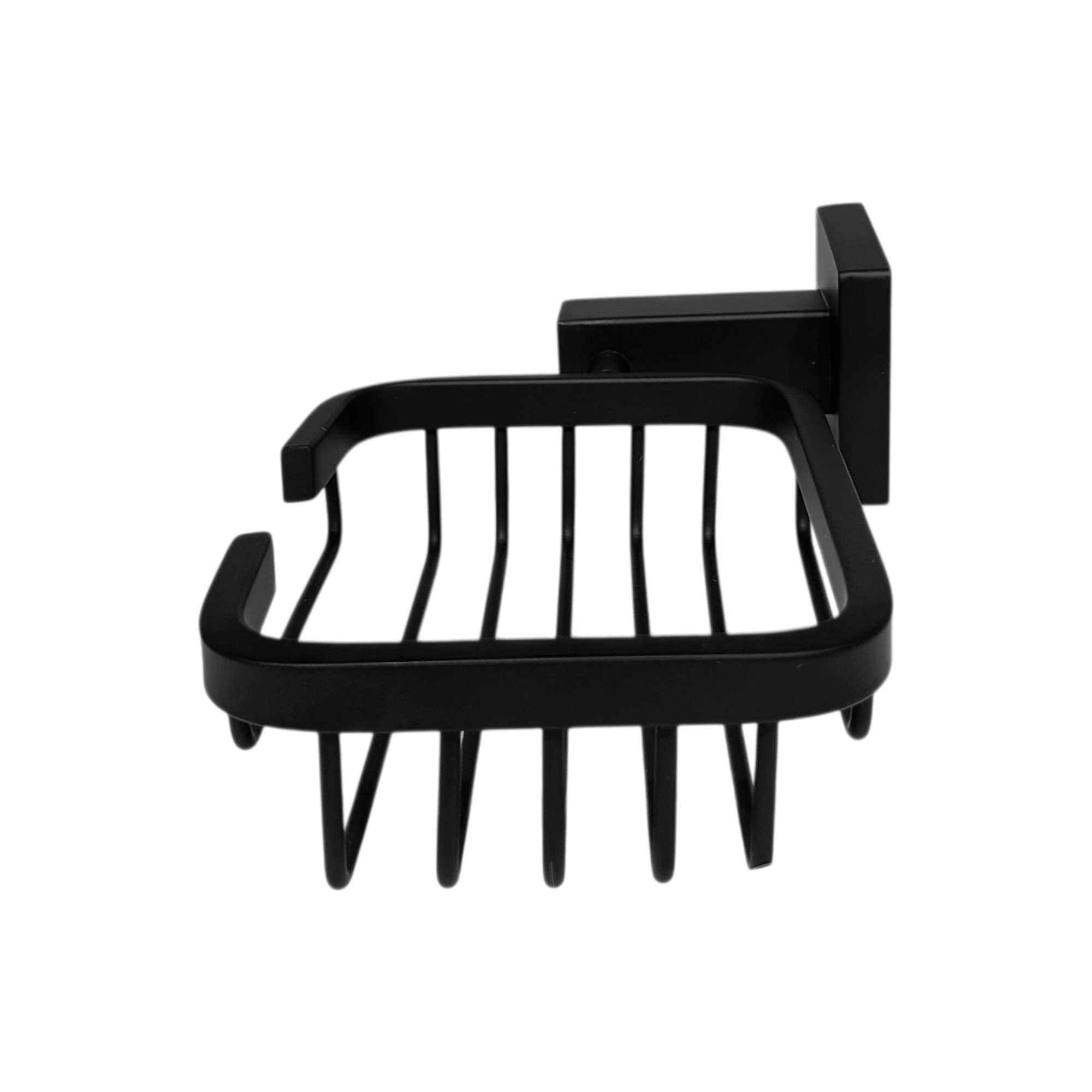 Jabonera Rejilla Base Cuadrada Negro