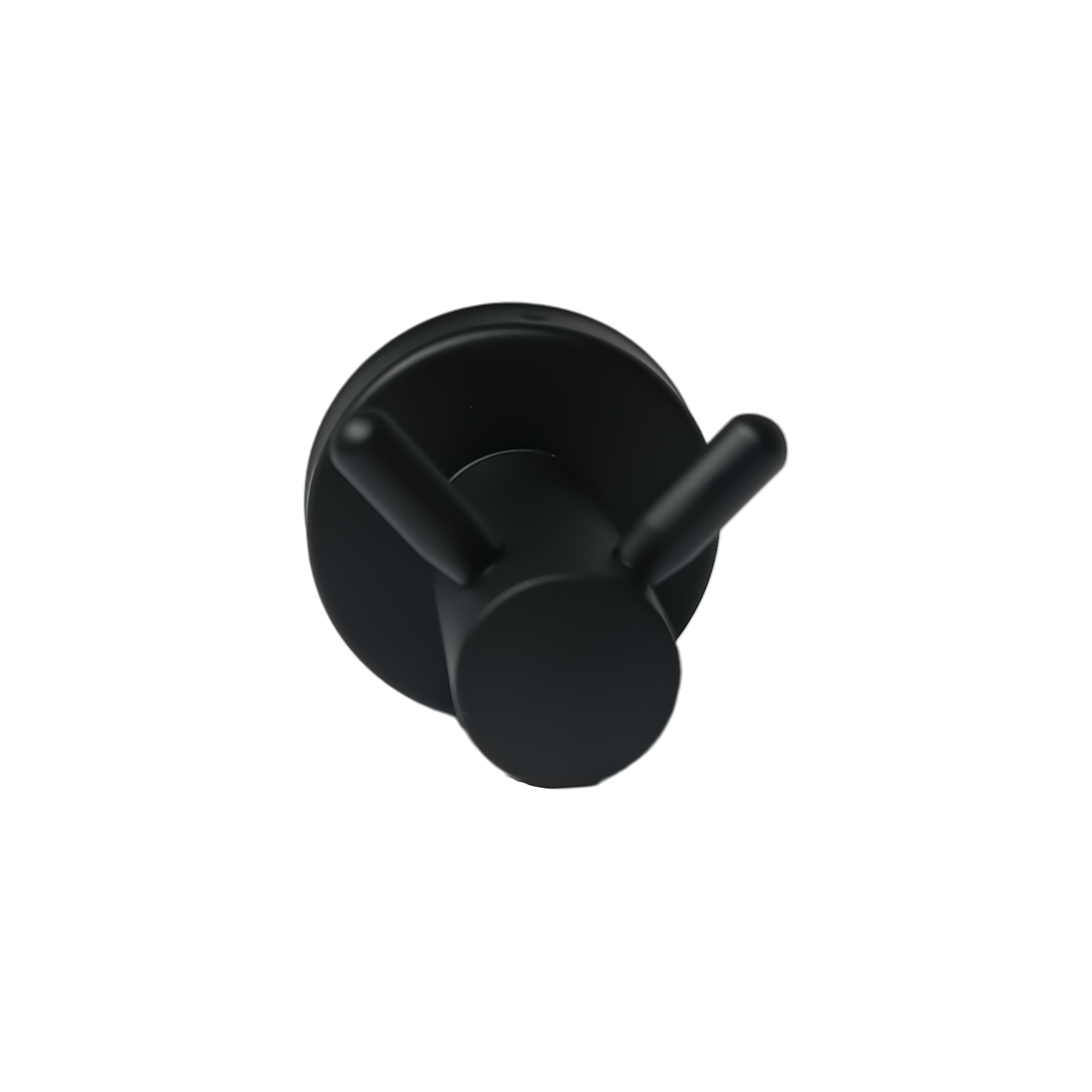 Perchero Base Redondo Negro Doble Servicio Corto CCOL-3304