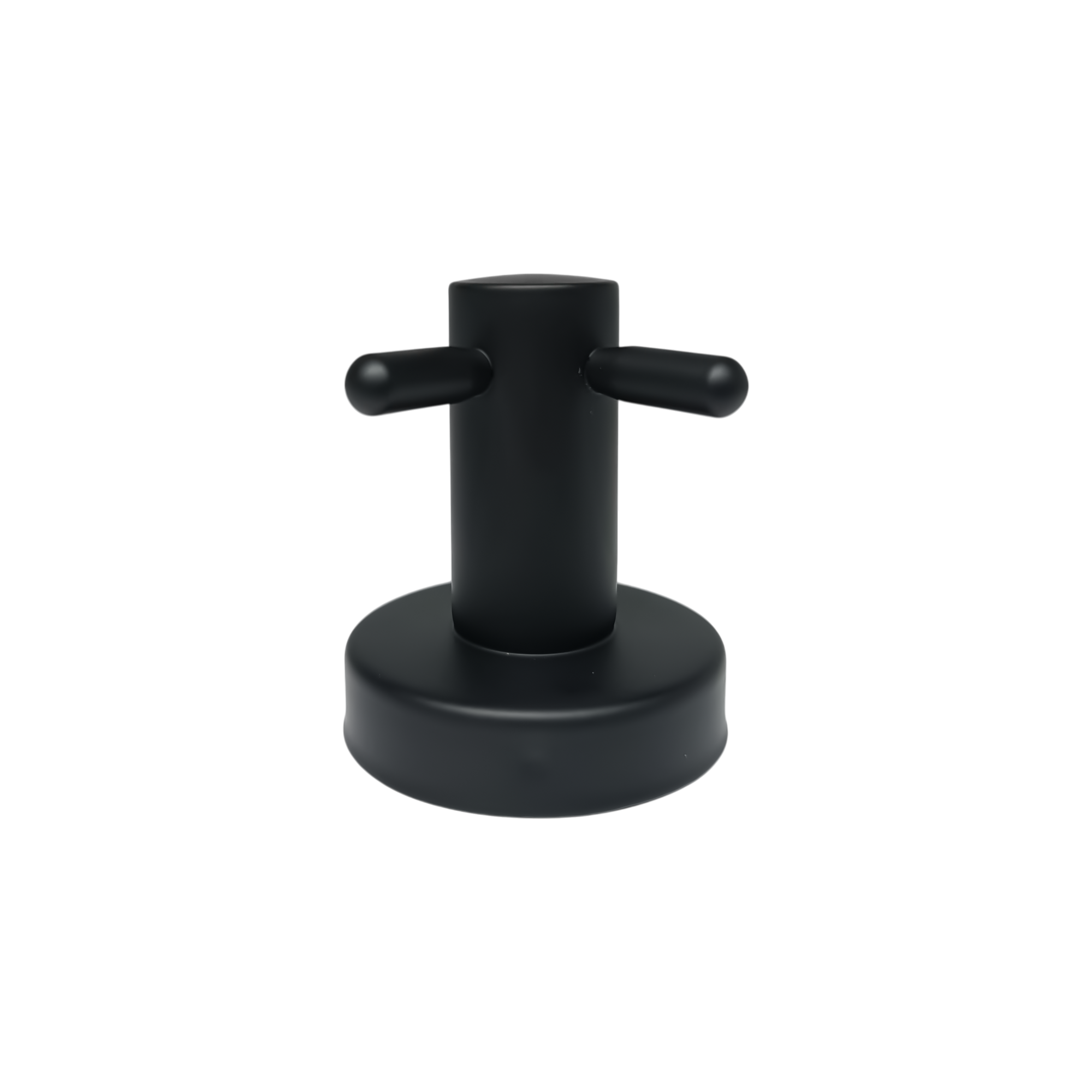 Perchero Base Redondo Negro Doble Servicio Corto CCOL-3304