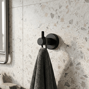 Perchero Base Redonda Negro Un Servicio CCOL-3305