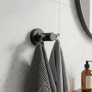 Perchero Base Redondo Negro Doble Servicio CCOL-3306