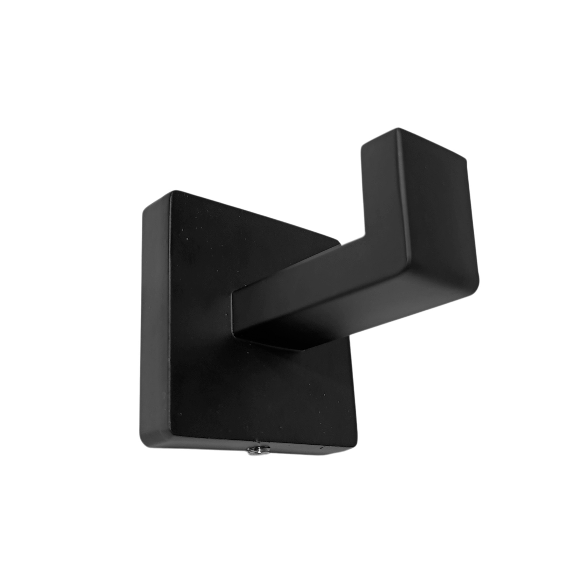 Pack x2 Accesorios Baño Negro Cuadrado x4 Piezas C1324 