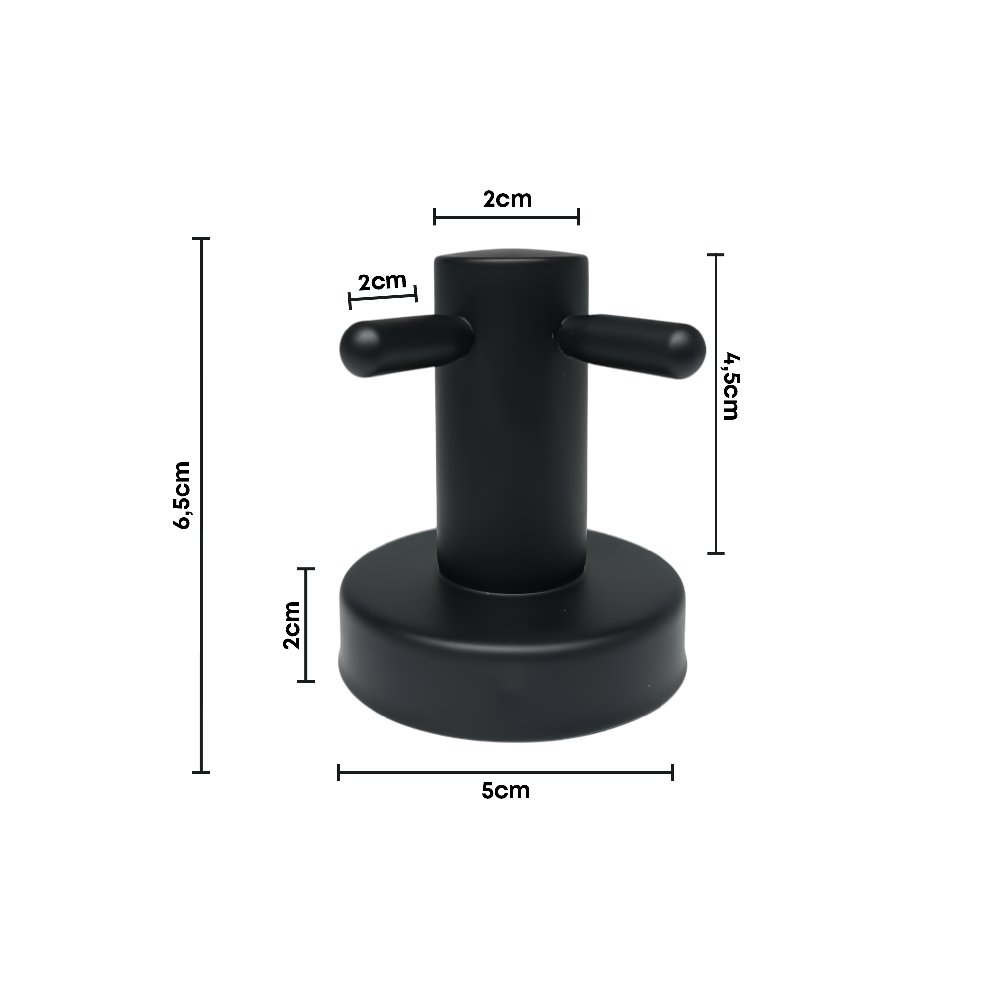 Pack x2 Set Accesorios Baño Negro Redondo x4 Piezas C1329