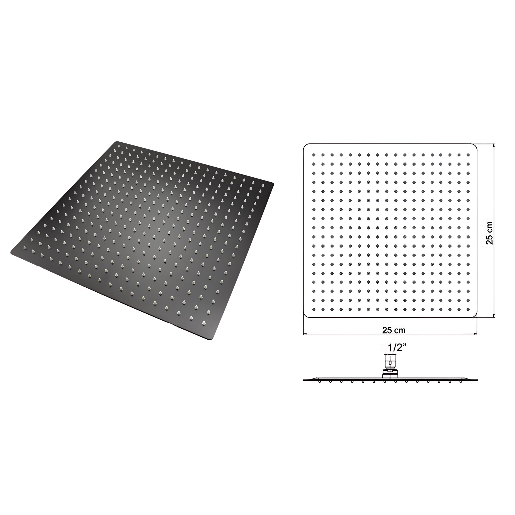 Kit Ducha Ultraslim + Brazo Ducha + Monomando Mezclador C1304