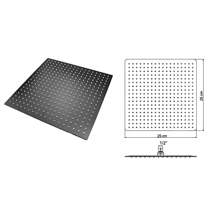 Kit Ducha Ultraslim + Brazo Ducha + Monomando Mezclador C1304