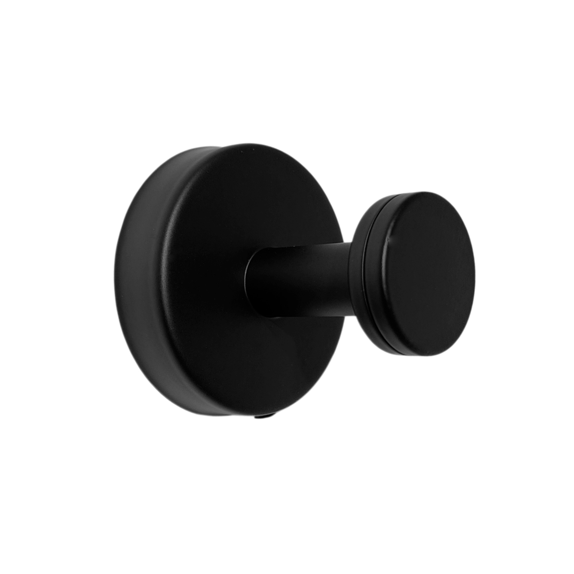 Pack x2 Set Accesorios Baño Negro Redondo x3 Piezas C1336