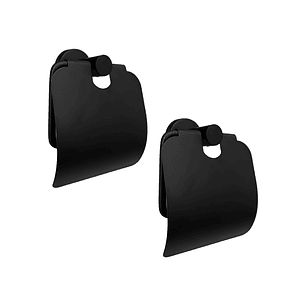 Pack X2 Portarrollo Base Redonda Negra C1348