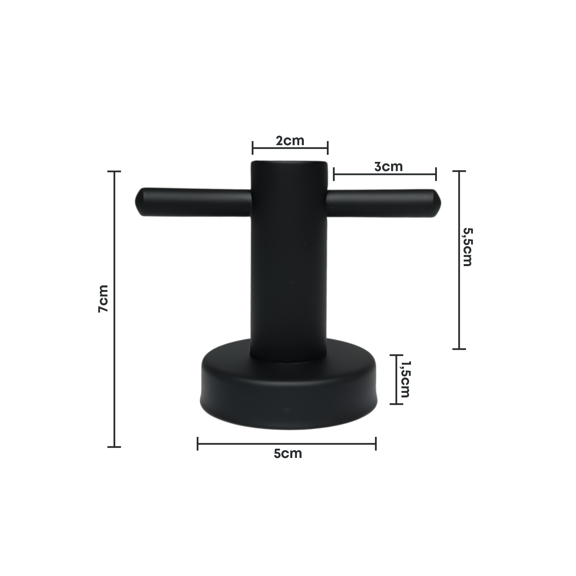 Set Accesorios Baño Negro Redonda X3 Piezas C1318