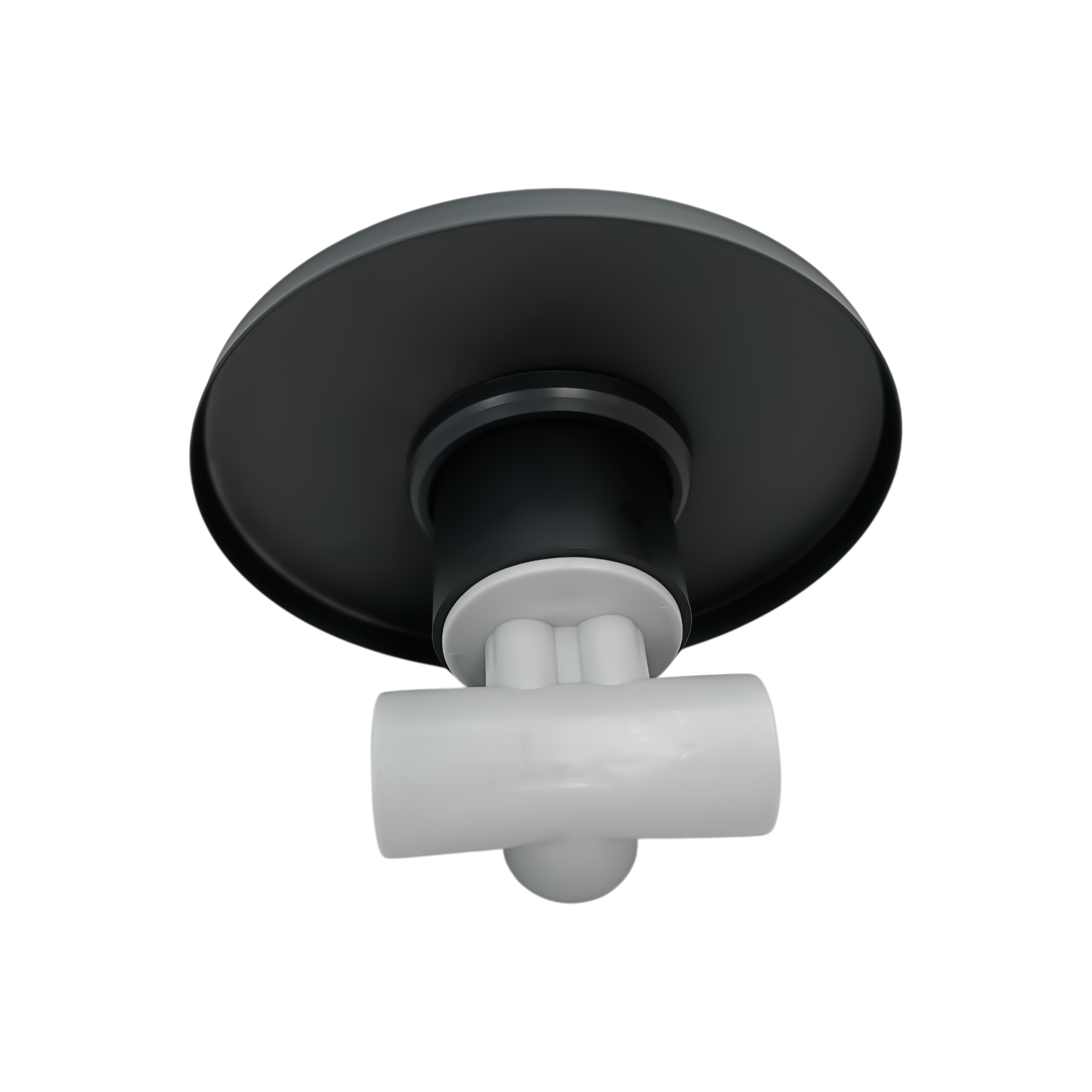 Monomando Mezclador Negro con Cuerpo en PVC