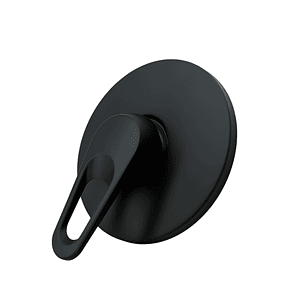 Monomando Mezclador Negro con Cuerpo en PVC