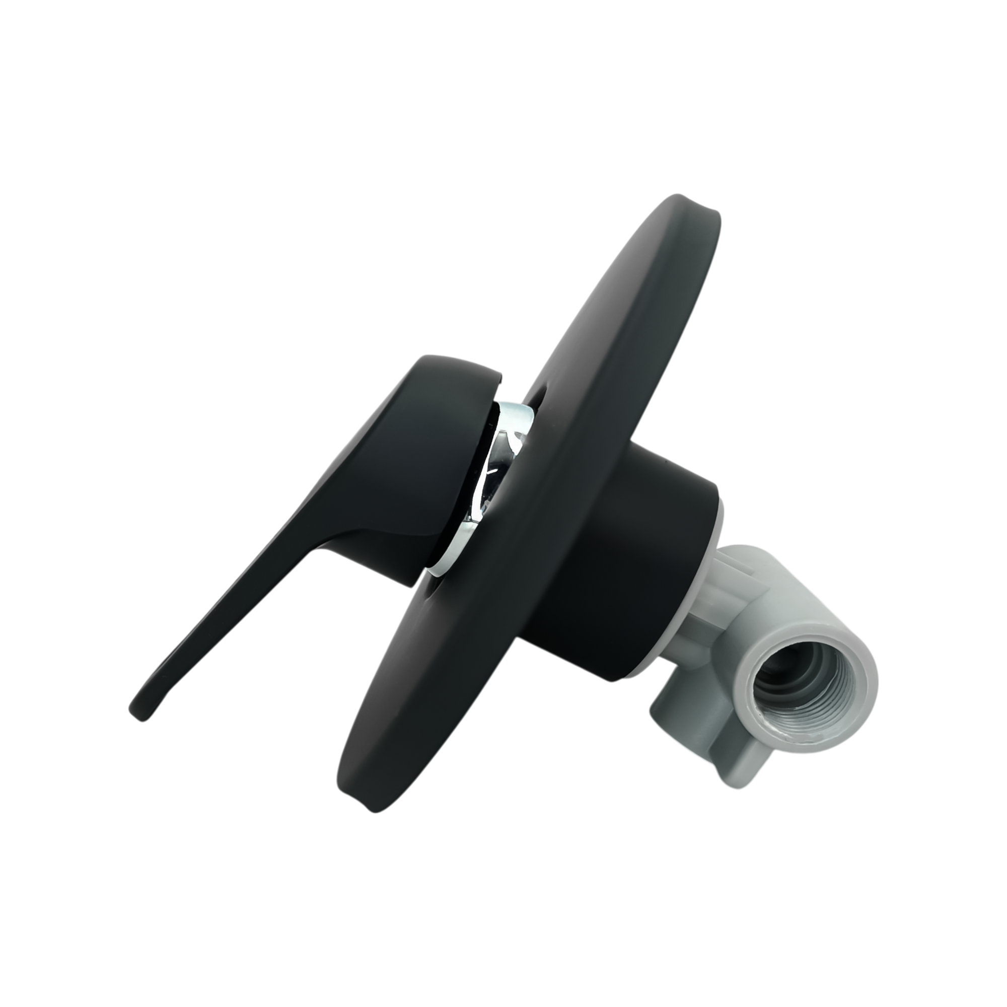 Monomando Mezclador Negro con Cuerpo en PVC