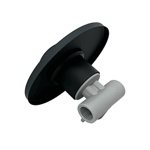 Monomando Mezclador Negro con Cuerpo en PVC