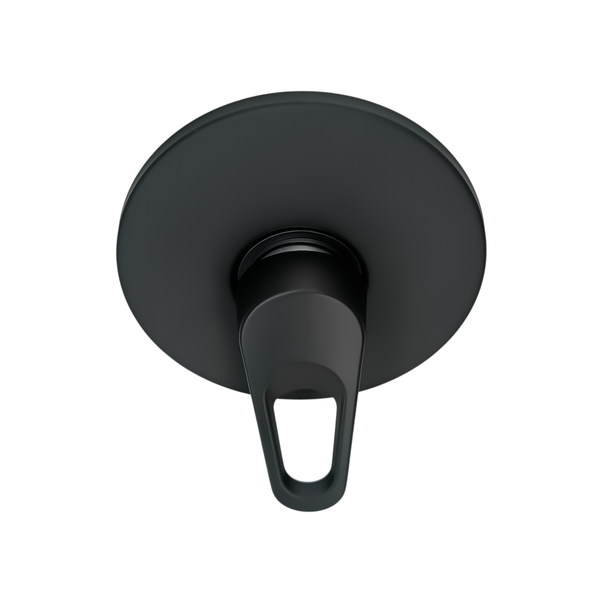 Monomando Mezclador Negro con Cuerpo en PVC