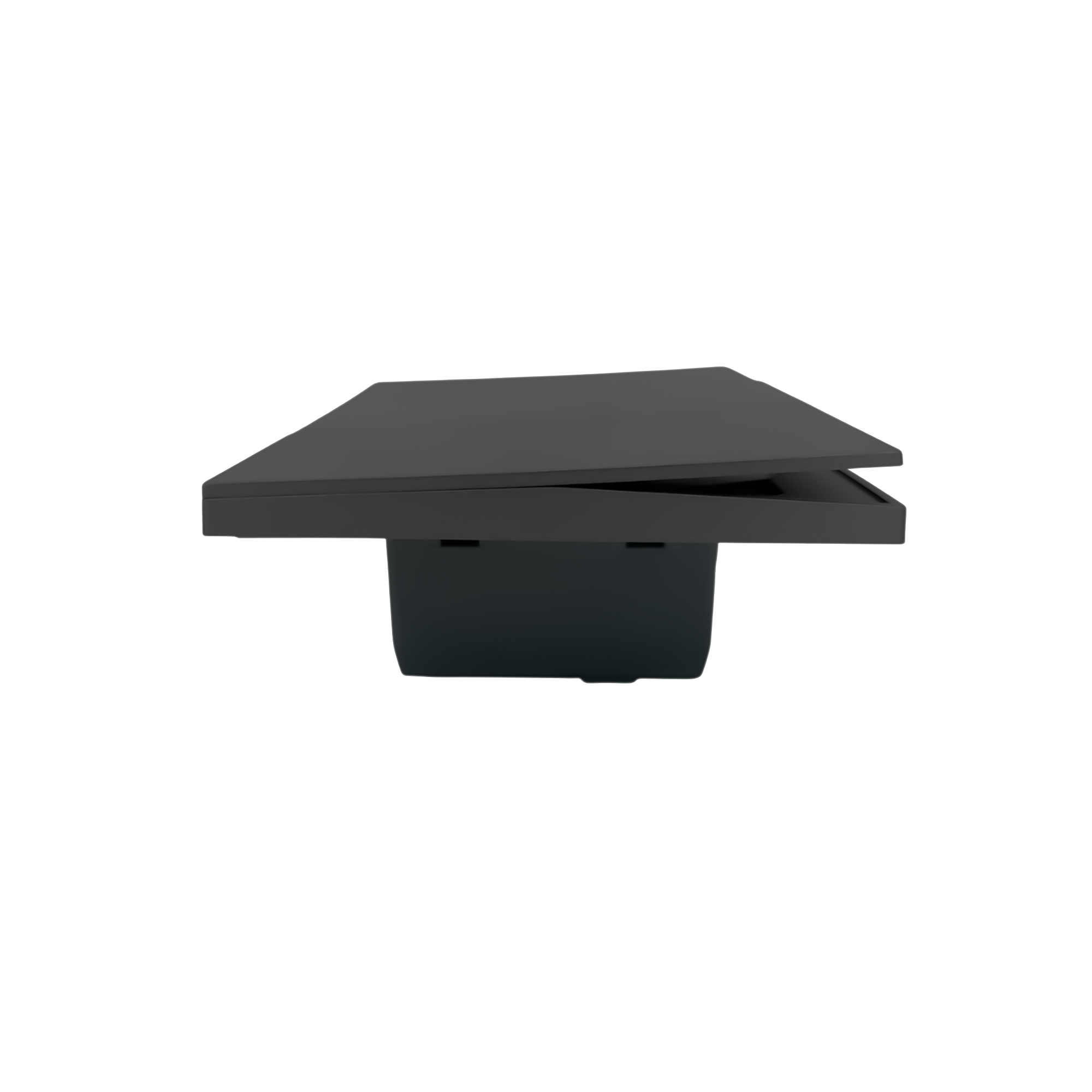 Interruptor Gris Oscuro Invisible Triple