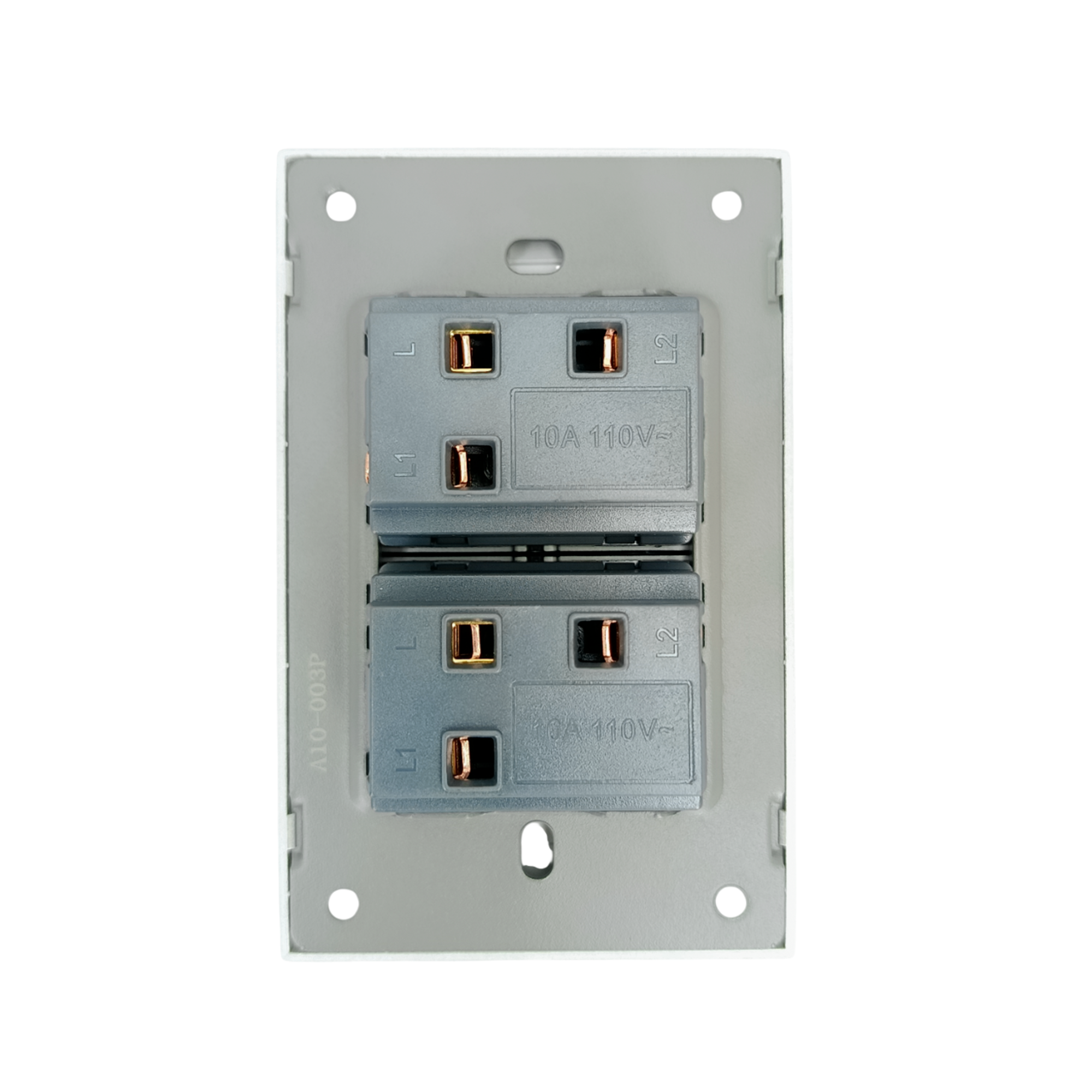 Interruptor Gris Invisible Doble