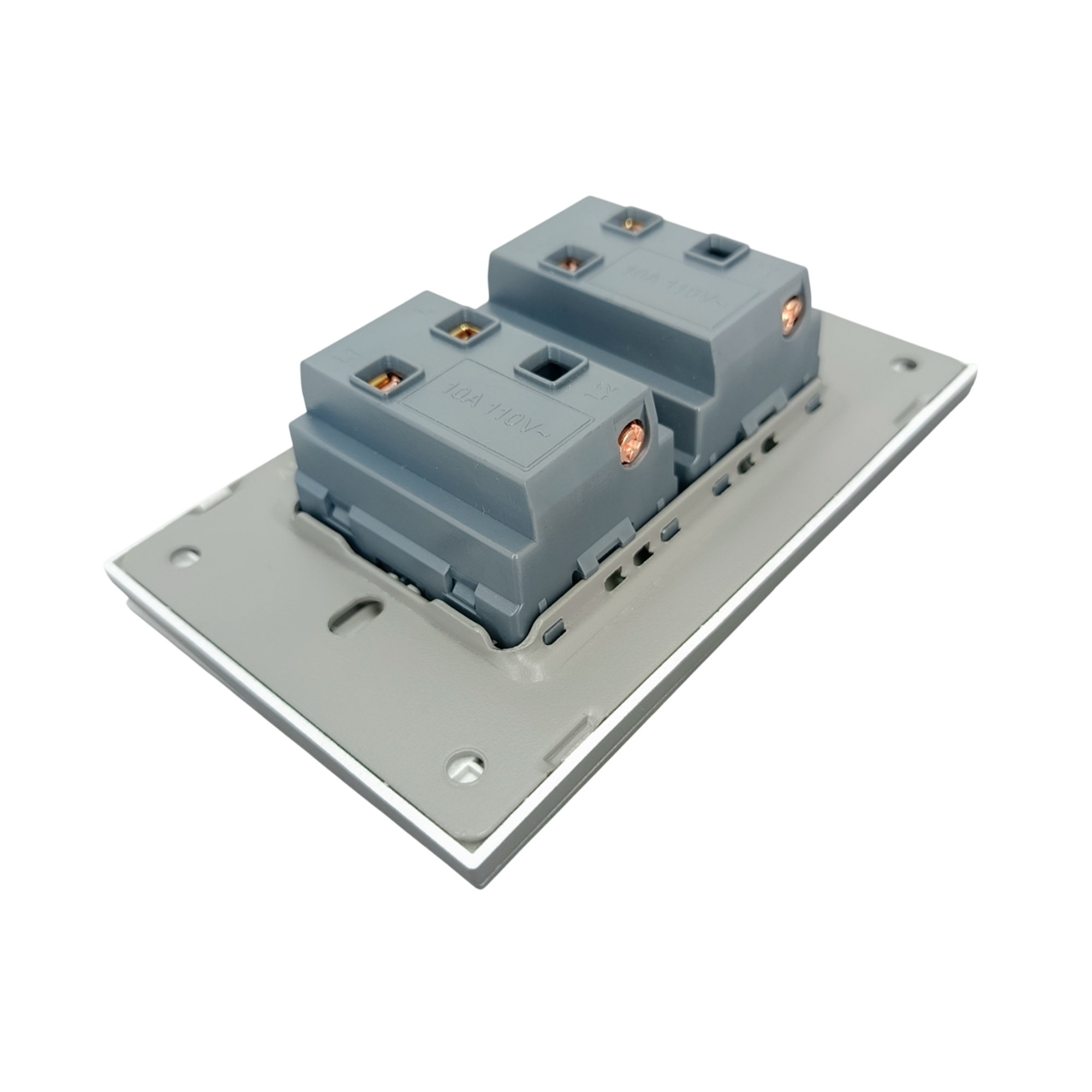 Interruptor Gris Invisible Doble