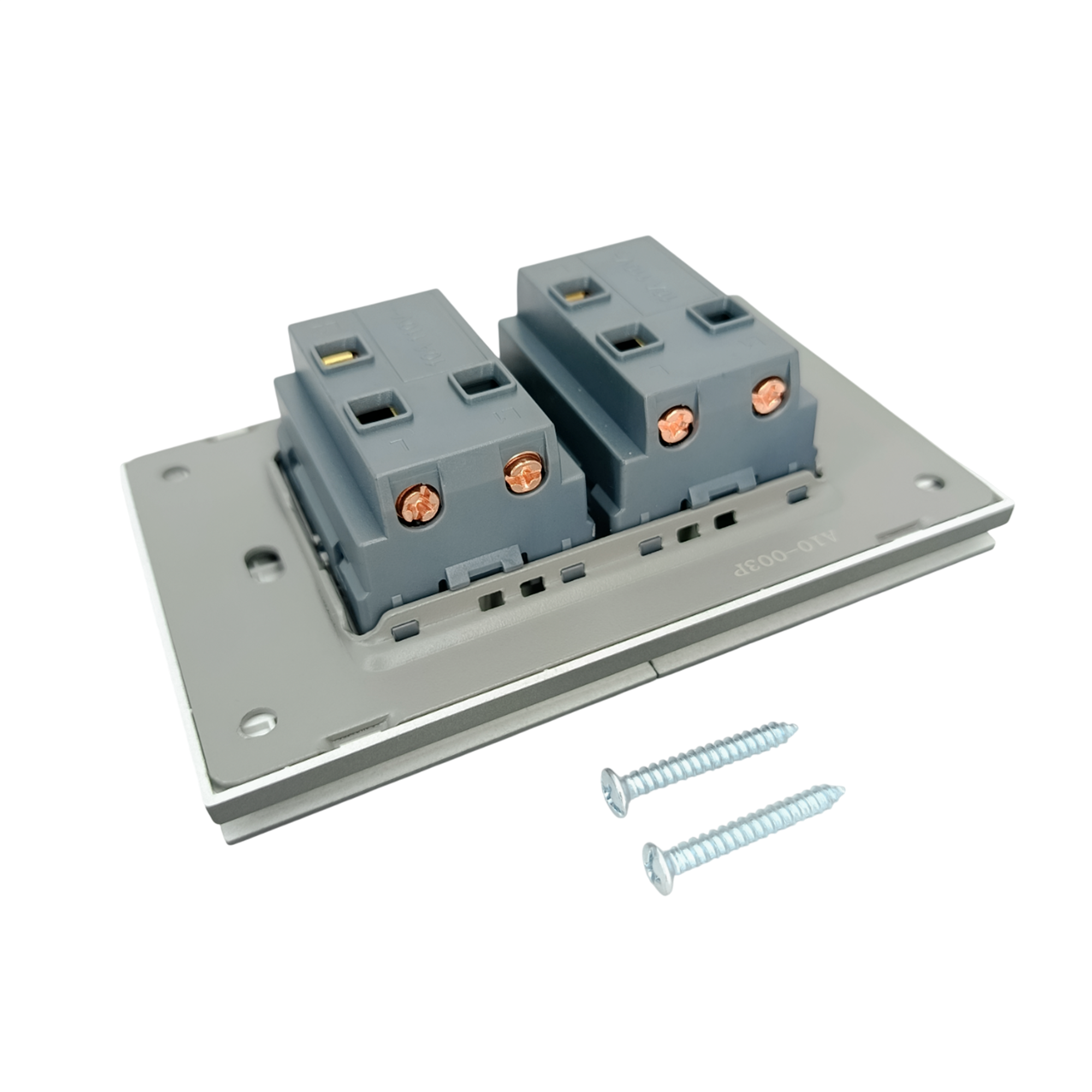 Interruptor Gris Invisible Doble