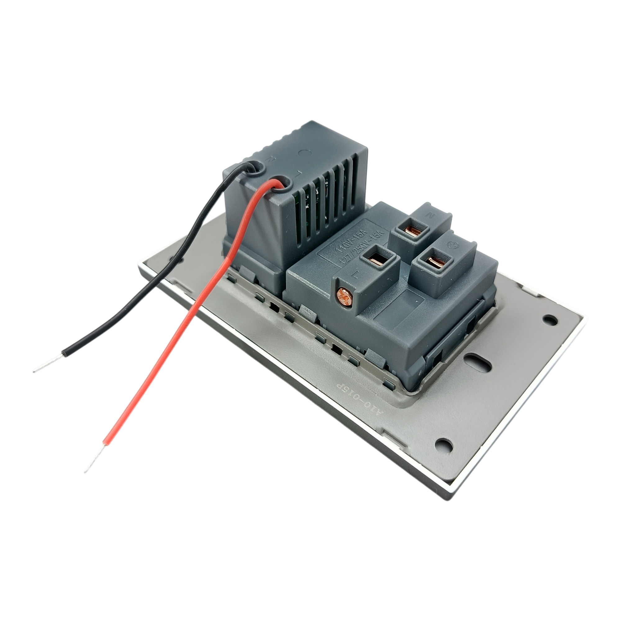 Toma Corriente Invisible + Puertos Usb Gris