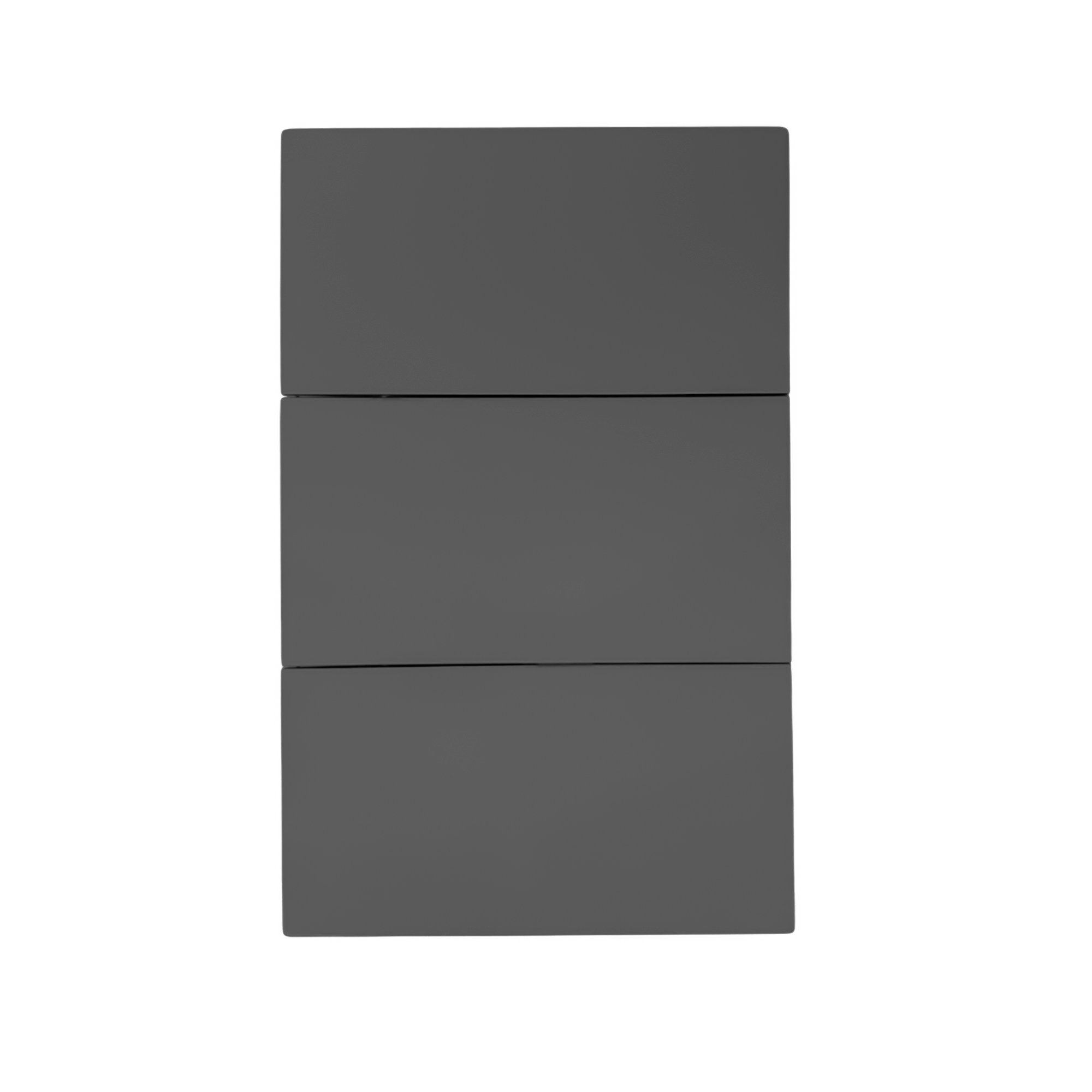 Interruptor Gris Oscuro Invisible Triple
