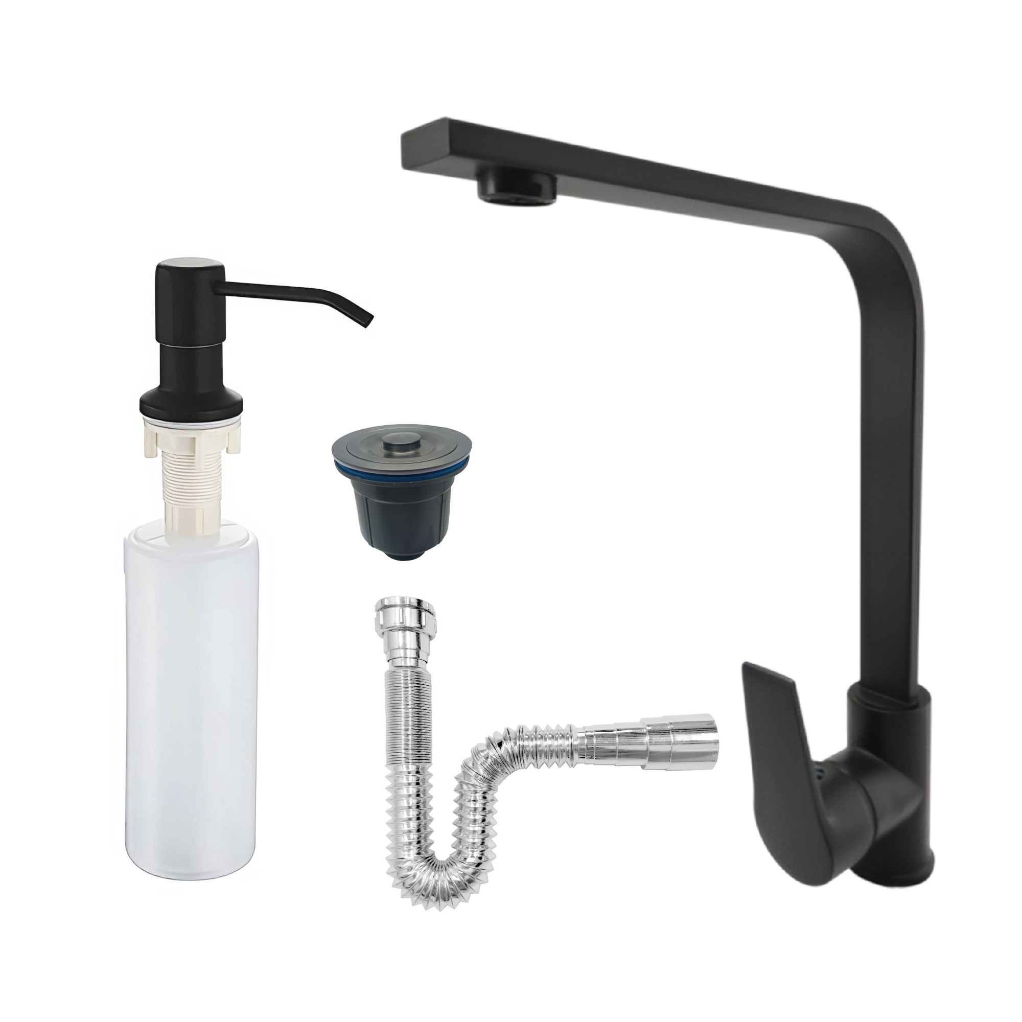 Kit Griferia Lavaplatos Mezclador + Accesorios C851