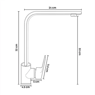 Kit Griferia Lavaplatos Mezclador + Accesorios C852