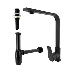 Kit Griferia Lavamanos Mezclador + Accesorios C854