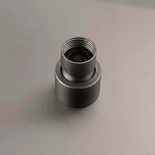 Kit Ducha 20x30cm + Brazo A Muro 40cm Gris Cobalto