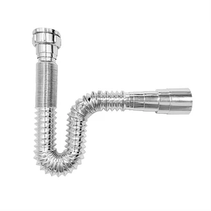 Push +sifón Flexible Cromado Lavamanos