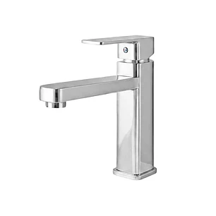 Griferia Mezclador Poste Bajo Cromado Lavamanos D21