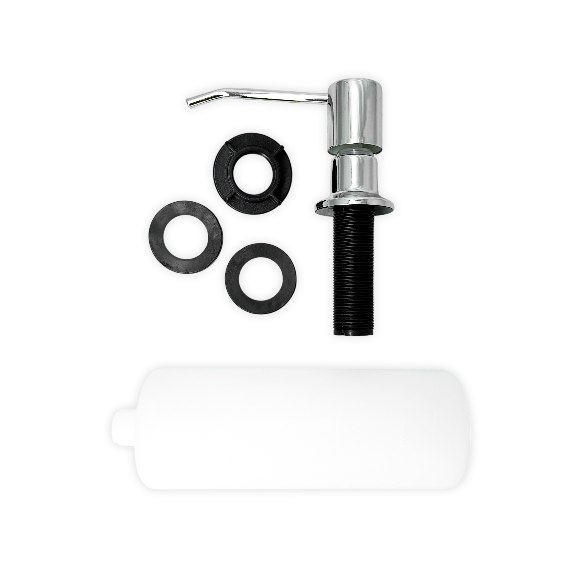 Dispensador De Jabon Para Lavaplatos Cromo Brillante