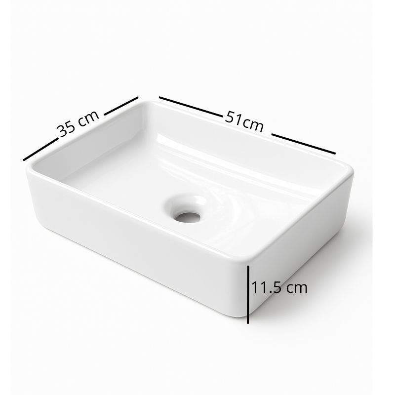 Lavamanos Ccol Blanco Rectangular Ibiza