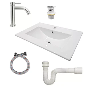 Combo Lavamanos PL-60 + Accesorios *b* C261