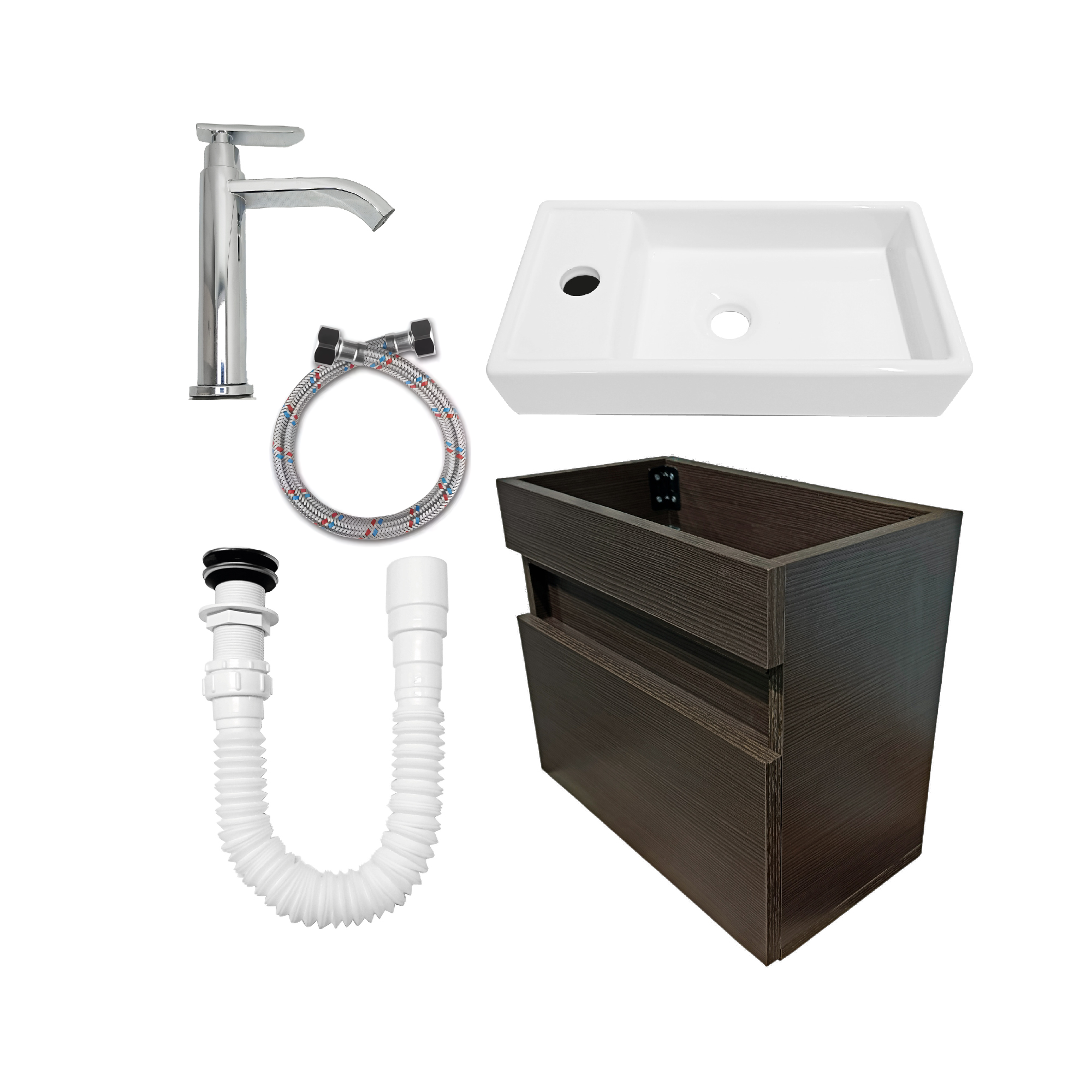 Combo Mueble Flotante + Lavamanos Nappo + Grifería C1269 