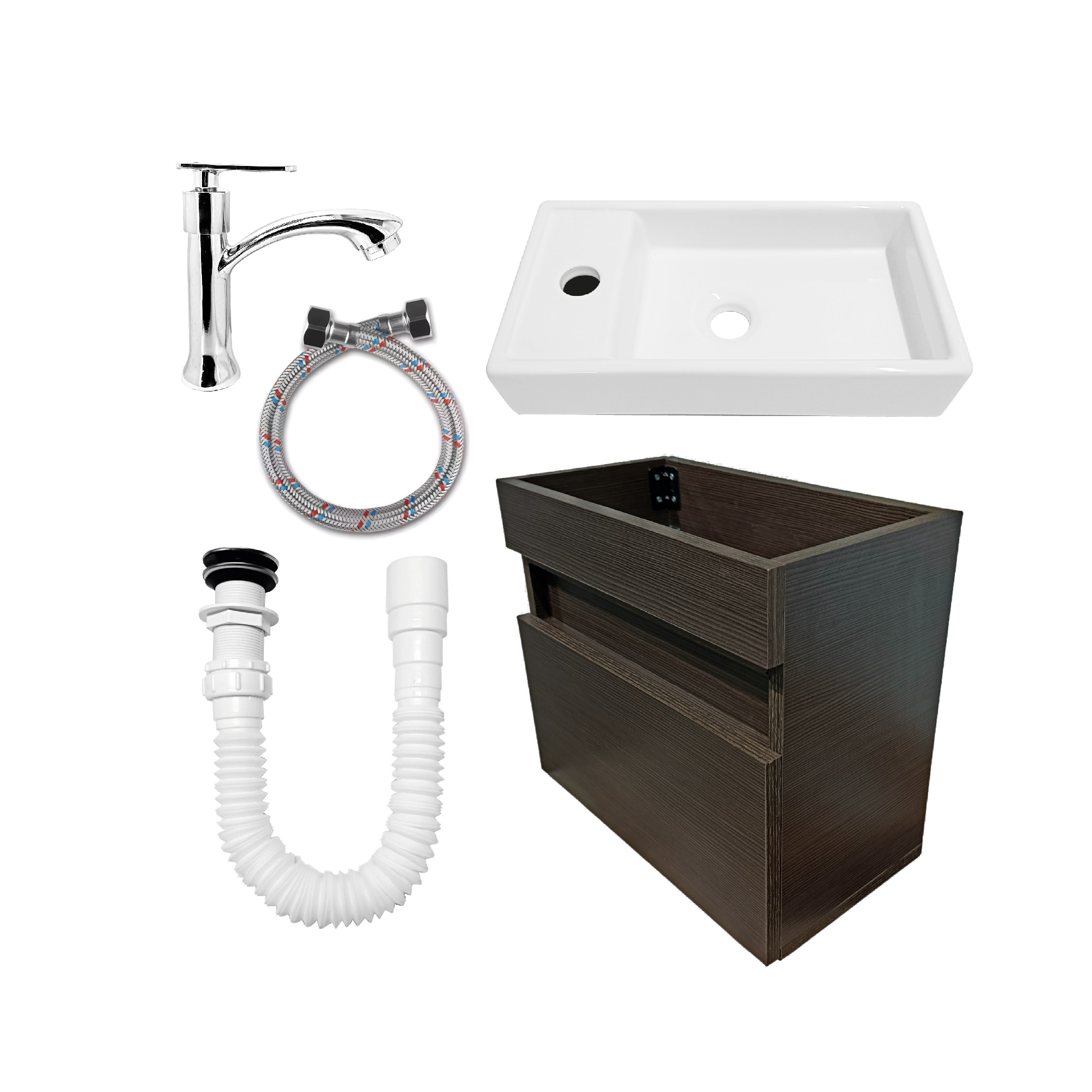 Combo Mueble Flotante + Lavamanos Nappo + Grifería C1268
